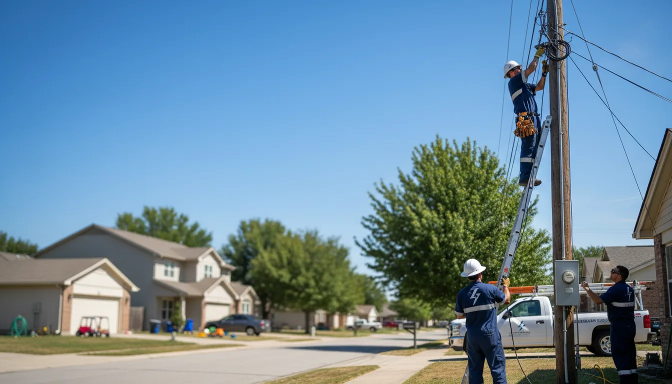 Residential electrician providing installation services in Saint Charles, IA